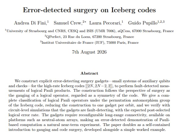 Error-detected surgery on Iceberg codes